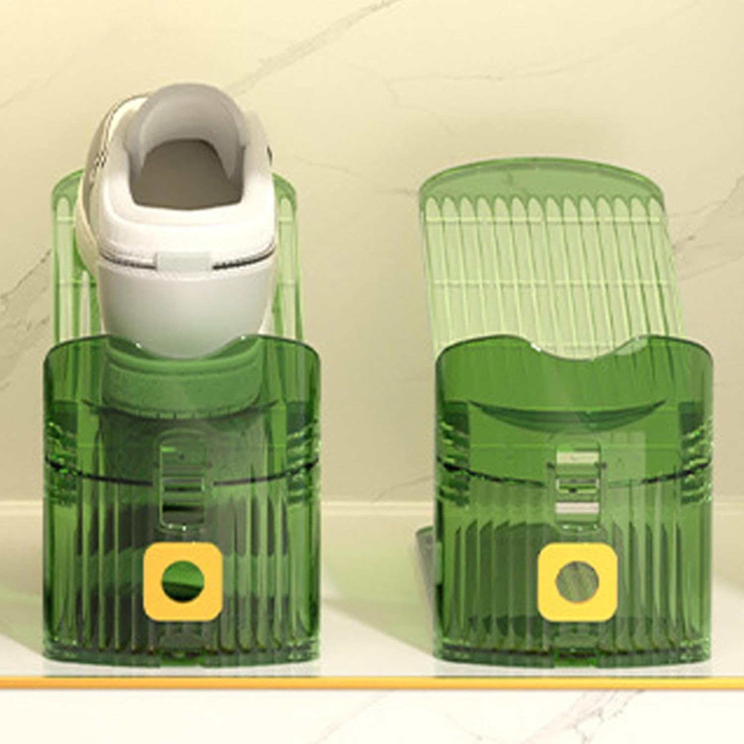Adjustable Double-Layer Shoe Slot Organizer – Space-Saving Shoe Rack with Non-Slip Design for Sneakers, Heels, Flats, and More