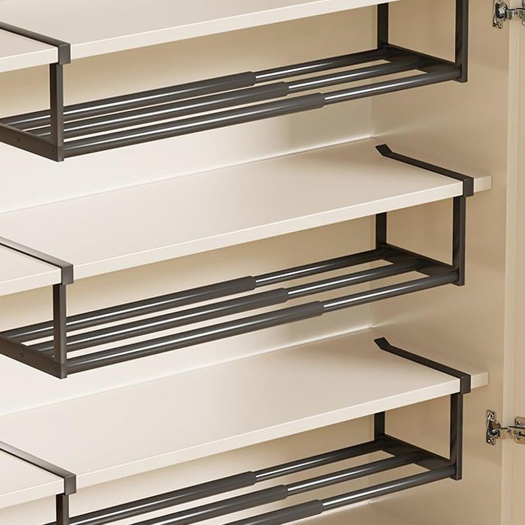 Adjustable Under-Shelf Storage Rack – Expandable Cabinet Organizer  for Kitchen, Bathroom, Closet, or Shoes