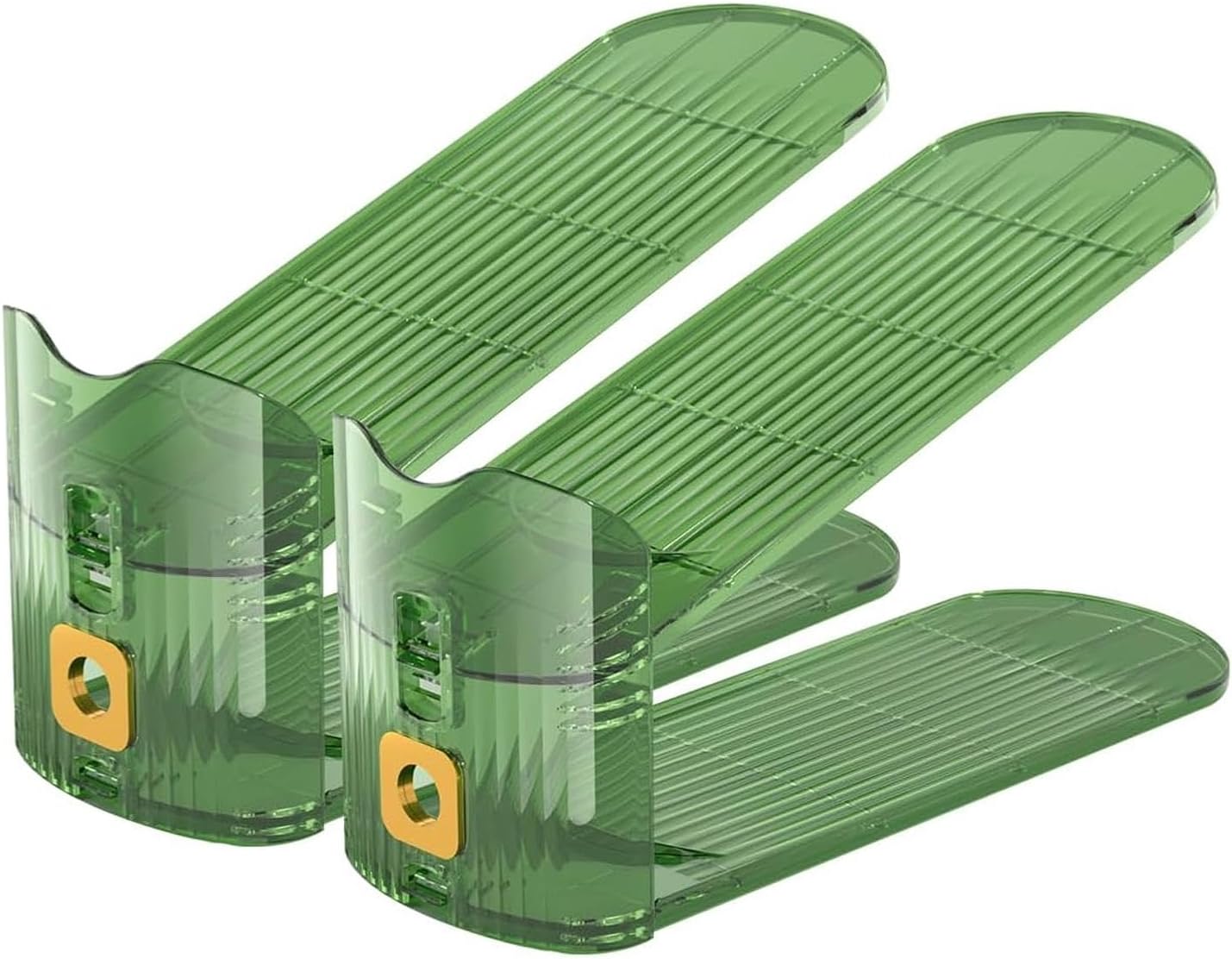 Adjustable Double-Layer Shoe Slot Organizer – Space-Saving Shoe Rack with Non-Slip Design for Sneakers, Heels, Flats, and More